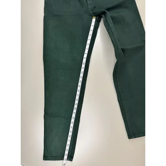 Vintage 1994 Levis 550 Womens 11 Relaxed Fit Tapered Leg Green USA Made Western - Picture 2 of 16